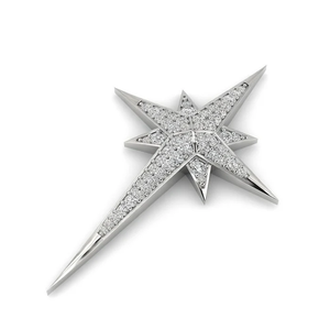 Collection de Broches Interstellaires de Luxe en Or Blanc 18K Plaqué Or, Design Inspiré du Cosmos, Idéales pour Fêtes et Mariages Étoilés - Product Image 4