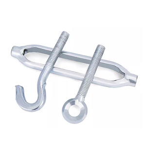 Tendeur de câble en acier au carbone Xinghua M6 à M24, zingué, haute résistance, type crochet et œillet à corps ouvert - Product Image 2