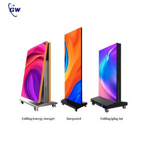 Pantalla LED Plegable Digital Portátil GOB P1.2 P1.5 P1.8 P2.5, Cartel Publicitario, Tótem, Soporte de Exhibición para Tiendas - Product Image 1