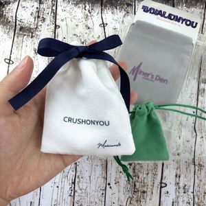 Sacs à chaussures en daim avec cordon de serrage, sacs anti-poussière, sacs pour bracelets, bijoux, lunettes, avec fonction de sécurité, impression sérigraphiée personnalisée, vente en gros exquise - Product Image 3