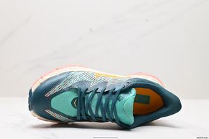 Zapatillas Deportivas s <span class=keywords><strong>ONE</strong></span> Hakas <span class=keywords><strong>Clifton</strong></span> para <span class=keywords><strong>Mujer</strong></span>, Color Blanco Castler Real Teal Aquarel, Zapatillas Deportivas Mafate Speed 4 de Alta Calidad - Product Image 4