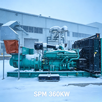 Groupe électrogène diesel de secours SPM 360 kW 450 kVA 60 Hz 480 V triphasé silencieux pour l'Amérique du Nord