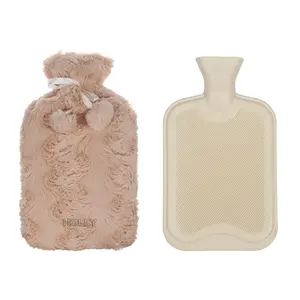 super soft plush rubber warm bag hot water bottle fleece cover pictures