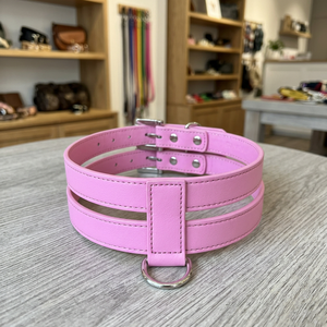 Collier pour chien personnalisé avec lettres en strass, accessoire pour animaux de compagnie en cuir réglable, style mignon pour chiens, Saint-Valentin, rose, bleu, noir - Product Image 6