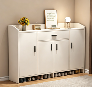 Mueble <span class=keywords><strong>zapatero</strong></span> independiente de MDF, fácil de montar, para entrada de apartamento pequeño, de precio bajo de fábrica, venta al por mayor. - Product Image 3