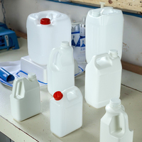 Bidon en plastique HDPE de qualité alimentaire épaissi 4L 6L, bouteille de lait, seaux à sirop, bouchon inviolable, sérigraphie, couleur personnalisée