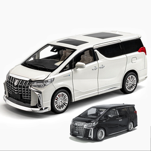 Modelo de Auto de Aleación <span class=keywords><strong>Toyo</strong></span> Ta Alphard a Escala 1:18 con Sonido y Luz, Puertas Abatibles, Juguete de Colección - Product Image 1