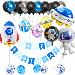 Ballon Spaceman, Astronaute, Navire Spatial, Décoration de Fête sur le Thème de la Terre, Pack de Décoration pour Anniversaire - Product Image 3