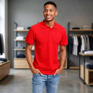 Polyester Pique <b>Polo</b> <b>Shirt</b> Short Sleeve Moisture Wicking Lightweight Summer Business <b>Work</b> Uniform Casual Corporate Apparel - Product Image 3