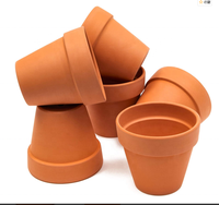 Grosir Pot Mini terakota Pot kaktus sukulen Pot bunga sukulen kecil untuk Desktop kantor digunakan