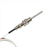 Sonde de température à résistance thermique PT100, type aviation, avec connecteur enfichable, capteur de température, thermocouple de type K