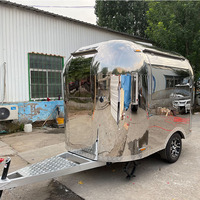 Camion de restauration mobile avec cuisine complète, remorque de restauration rapide pour la vente de rue de bonbons et de chips, chariot de concession