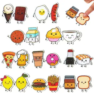 Food Theme Stickers Desk Fidget Toys Anti Stress Toys for Adults Teens Phone Desk Laptop Classroom Office Supplies