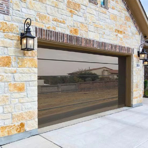 <span class=keywords><strong>Puerta</strong></span> <span class=keywords><strong>de</strong></span> <span class=keywords><strong>Garaje</strong></span> Automática Antirrobo <span class=keywords><strong>de</strong></span> Aluminio Negro y Vidrio Templado, Diseño Moderno Personalizado SHENGWEI, Garantía <span class=keywords><strong>de</strong></span> 5 Años - Product Image 1