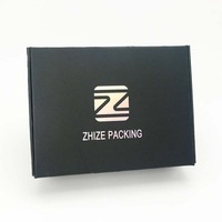 Boîtes d'emballage en carton noir personnalisées avec logo, pour bijoux, cadeaux, en papier kraft, vente en gros