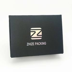 卸売カスタムロゴデザイン黒段ボール配送カートン包装ジュエリーギフトクラフト紙箱 - Product Image 2