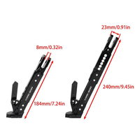 Béquille latérale réglable en alliage d'aluminium CNC XY Racing pour moto/scooter/vélo électrique modifiés