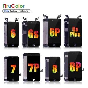 ITruColor yüksek kaliteli apple cep telefon Lcd ekranı için iphone 7 8 artı 6g lcd ekran