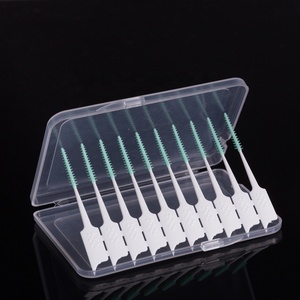 Thiết kế mới nonslip tăm xỉa răng mềm Silicone du lịch kẽ răng bàn chải dành cho người lớn công cụ làm sạch răng cao su kẽ răng bàn chải - Product Image 1