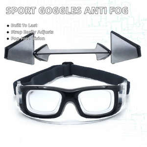 Lunettes de sport personnalisées pour le cyclisme, anti-buée, pour le football, avec sangle réglable, en polycarbonate bleu, pour hommes - Product Image 2