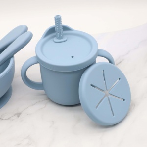 Cuillères d'alimentation pour bébé, bols pour bébé avec aspiration première étape, fournitures de sevrage pour bébé à partir de 6 mois - Product Image 5