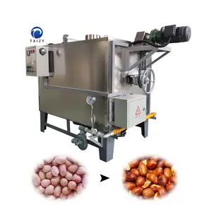 Máquina de torrar grãos de castanho de soja e amendoim com tambor de sementes de caju e gergelim