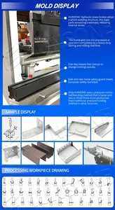 Fábrica 40t 1600 Mini Freno de <span class=keywords><strong>prensa</strong></span> hidráulica multifuncional directo Placas de metal CNC Especificaciones estándar Freno de <span class=keywords><strong>prensa</strong></span> pequeño - Product Image 6