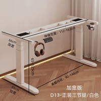 Table élévatrice à gaz motorisée électrique de bureau à longueur de moteur double de couleur personnalisée pieds en métal avec contrôle de mémoire à 3 niveaux