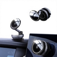 Support de téléphone portable flexible à adsorption par le vide, rotation à 360 degrés, stable, ABS+PC, fonction magnétique pour voiture, noir
