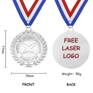 Medalla Conmemorativa de la Asociación Académica de la Sociedad Escolar, Diseño en Relieve de Espigas de Trigo y Estrellas, Grabado de Logotipo, Metal Duradero - Product Image 5