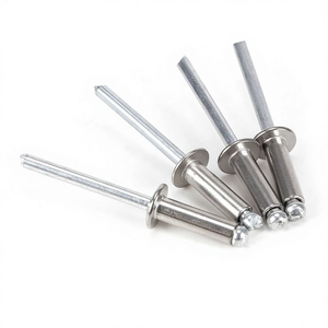 Remaches ciegos de aluminio de tipo abierto con núcleo de aluminio 2.4M 3.2M 4M 5M, remaches de cabeza tensada, remaches ciegos, tornillos para paneles de yeso, grados 4.8 6.8 - Product Image 1