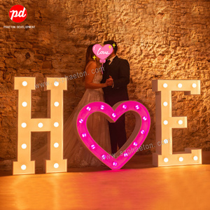 Trang Trí Sân Khấu Đám Cưới Mr & Mrs Chữ Marquee Đèn Led - Product Image 5