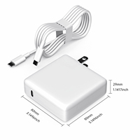 Adaptateur universel pour ordinateur portable 87W Type C Chargeur rapide portable pour téléphone portable Chargeur pour ordinateur portable pour Apple Macbook Pro 13/14/15 Air M1