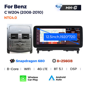 8 + 256GB Android 11 8core Snapdragon 662 Xe Video cho Benz C Class w204 S204 C230 2008-2010 ntg4.0 Wifi BT đài phát thanh xe hơi-chơi AUX - Product Image 6