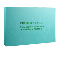 Nouveau Design 8 Couleurs Anti Acné Élimination Des Rides Infrarouge LED Masque Visage Photon Thérapie Rechargeable LED Masque Facial avec Cou
