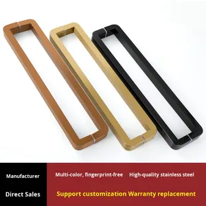 <span class=keywords><strong>Poignée</strong></span> de porte en verre anti-collision Ensemble de <span class=keywords><strong>poignée</strong></span> de porte en verre anti-collision en acier inoxydable Poignées de porte et de fenêtre de qualité supérieure - Product Image 4