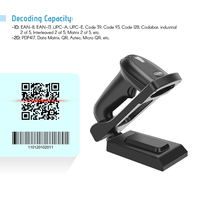 Máquina de escáner de lector de código de barras con cable USB 1D resistente POS de Venta caliente para inventario