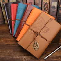 Vintage PU-Leder Spiralbindung Loseblatt Notizbuch Journal Tagebuch Geschenk