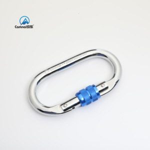 Mosquetón de Acero 40cr con Certificación CE, Modelo CA-K9935, Rosca de Alta Resistencia, Gancho Giratorio Personalizado de 25KN para Escalada en Roca - Product Image 6