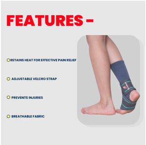 Support de cheville PRO Healthcare avec sangle élastique réglable pour soulager la douleur à la cheville, attelle de cheville pour la récupération des blessures sportives - Product Image 5