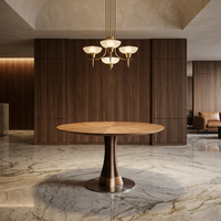 Meubles d'intérieur, salle à manger, table à manger ronde en bois, hôtel, appartement, loft, style japonais, table à manger en bois