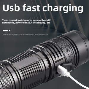 Không thấm nước IPX4 đánh giá ngọn đuốc <span class=keywords><strong>laser</strong></span> với chống trượt cơ thể Hợp kim nhôm để kiểm tra công nghiệp và sử dụng khẩn cấp - Product Image 3