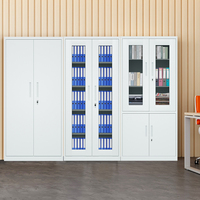 Armoire de classement métallique moderne à 2 tiroirs avec serrure à clé, portes coulissantes, pliable, pour chambre, atelier, entrepôt, usage commercial