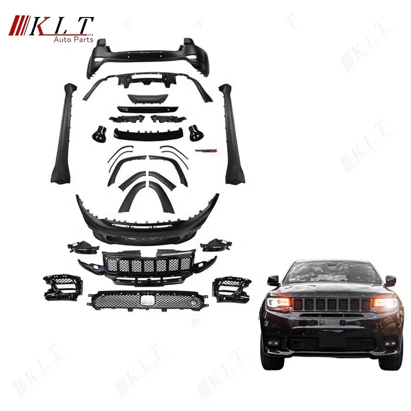 KLT best quality Front And Rear Bumper Grills Side Skirts Hood Fenders Body Kits For Grand Cherokee 2014-2020 Year