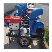 Pompe à eau à flux mixte motorisée de haute qualité et à haut débit, pompe à eau à flux mixte flottante à moteur diesel, fabriquée en Chine