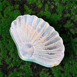 Pierres de guérison de haute qualité en gros, coquille de sélénite colorée Aura, cristal sculpté pour la guérison CrystalHola 9cm Feng Shui - Product Image 3