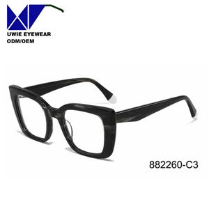 Gafas de Acetato con Lentes Planas, Montura Redonda 51-20-145, Bisagras Metálicas, Protección UV400, Anti-Radiación, Visión Nocturna, Cómodas, Estilo Personalizado, Empaque - Product Image 5