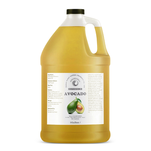 Huile d'avocat pressée à froid 100% pure à base de graines, parfum frais, grande capacité, prix de gros usine, pour soins capillaires, cutanés et massage - Product Image 1