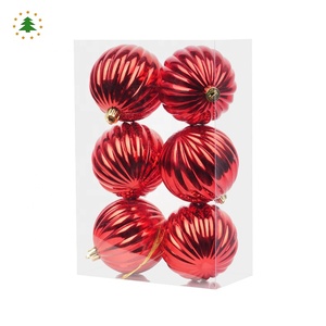 Usine fournisseur en gros en plastique <span class=keywords><strong>rouge</strong></span> <span class=keywords><strong>boule</strong></span> de noël et décoration de <span class=keywords><strong>sapin</strong></span> de noël - Product Image 1