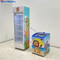 Réfrigérateur commercial vertical pour boissons, 1 porte vitrée, vitrine à bière, réfrigérateur de supermarché
